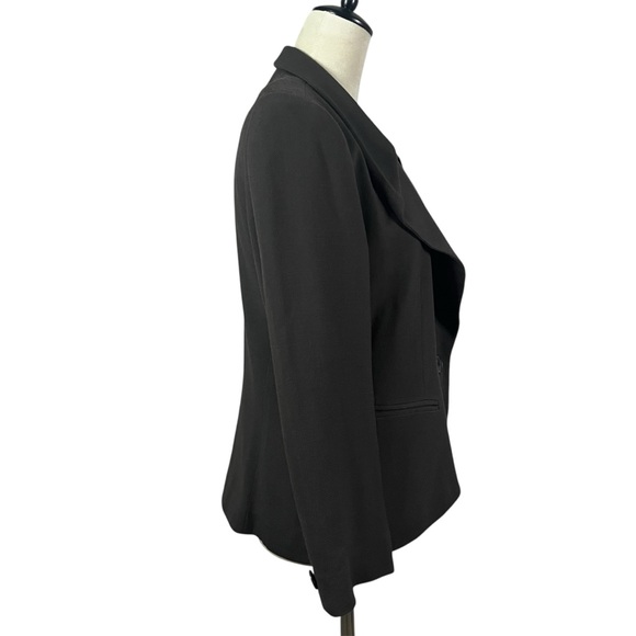 Lafayette 148 Women's Black Wool Blend Blazer Size 8 Tailored Career Jacket - Picture 5 of 13